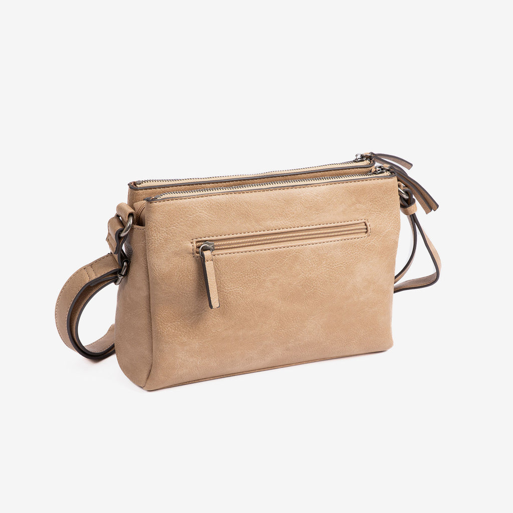 Bolso bandolera mujer, Serie New Classic. 27x18.5x09 cm