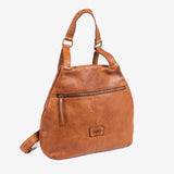 MOCHILA PIEL LAVADA PARA MUJER, 31x31x11 CM