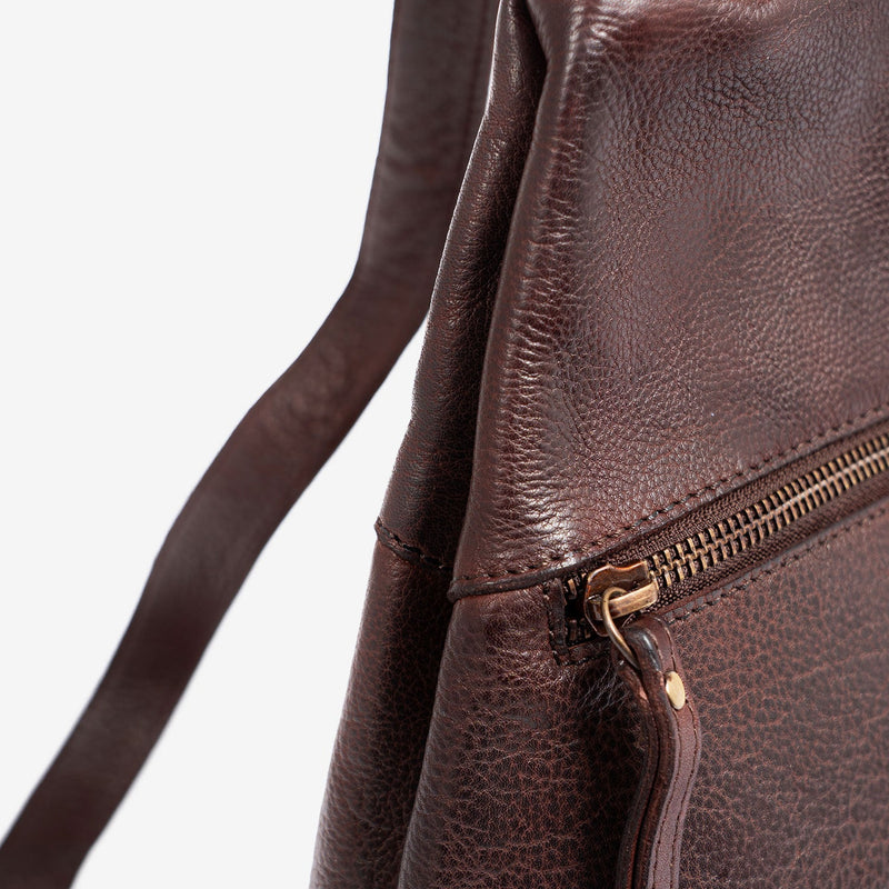 MOCHILA PIEL LAVADA PARA MUJER, 31x31x11 CM