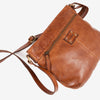 BOLSO AL HOMBRO DE PIEL LAVADA PARA MUJER, 28x23x05 CM