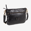 BOLSO AL HOMBRO DE PIEL LAVADA PARA MUJER, 28x23x05 CM