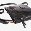BOLSO AL HOMBRO DE PIEL LAVADA PARA MUJER, 28x23x05 CM
