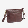 BOLSO AL HOMBRO DE PIEL LAVADA PARA MUJER, 28x23x05 CM