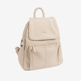 WOMEN'S BACKPACK, BEIGE COLOR, REUNION SERIES. 29x36x11 cm