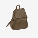 WOMEN'S BACKPACK, KHAKI COLOR, REUNION SERIES. 29x36x11cm