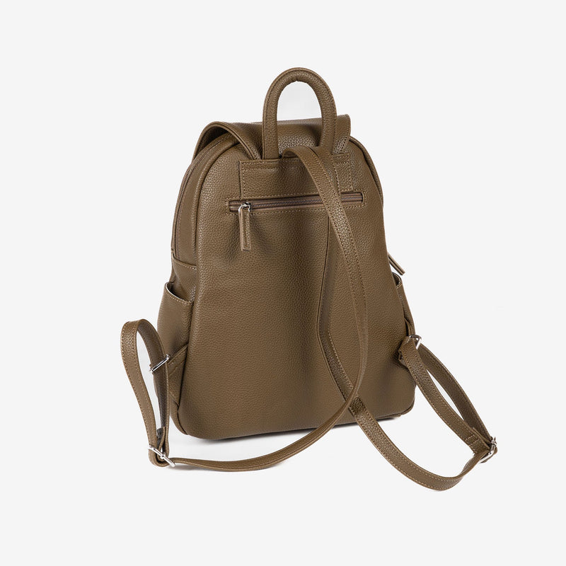 WOMEN'S BACKPACK, KHAKI COLOR, REUNION SERIES. 29x36x11cm