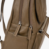 WOMEN'S BACKPACK, KHAKI COLOR, REUNION SERIES. 29x36x11cm