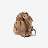 Backpack for women, camel color, Deia Series. 24.5x29x11cm
