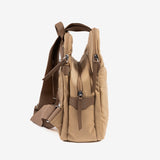 Backpack for women, camel color, Deia Series. 24.5x29x11cm