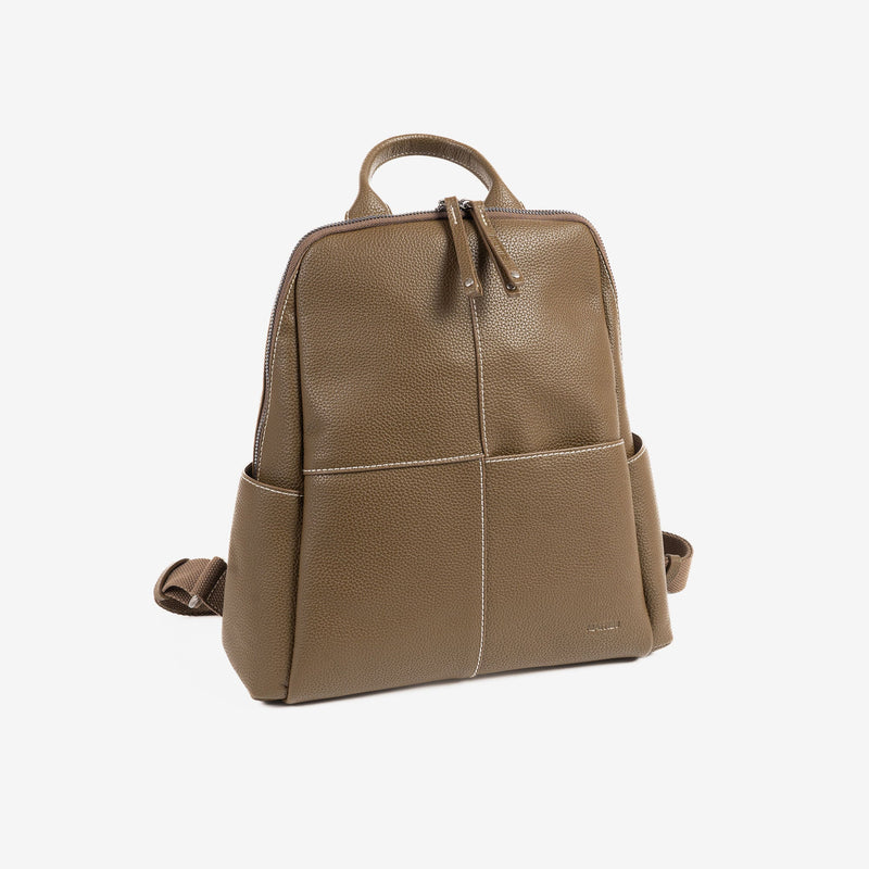 WOMEN'S BACKPACK, KHAKI COLOR, CEDAR SERIES. 30x34x11cm