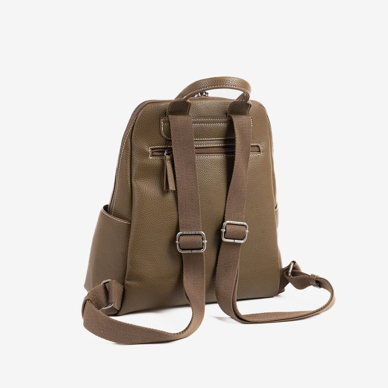 WOMEN'S BACKPACK, KHAKI COLOR, CEDAR SERIES. 30x34x11cm