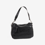 SHOULDER BAG WITH CROSSBODY BAG, BLACK COLOR, FRESNO SERIES. 27x18x10cm