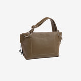 WOMEN'S CROSSBODY BAG, KHAKI COLOR, MIMOSA SERIES. 25x17.5x11cm