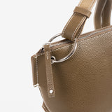 WOMEN'S CROSSBODY BAG, KHAKI COLOR, MIMOSA SERIES. 25x17.5x11cm