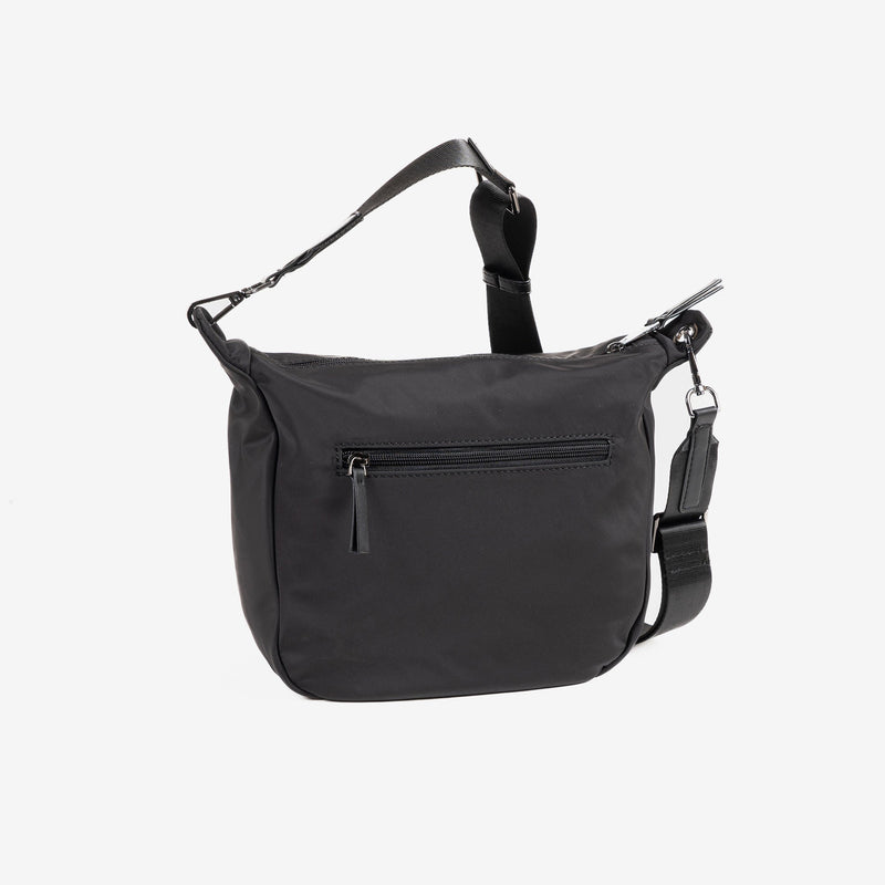 WOMEN'S CROSSBODY BAG, BLACK COLOR, ALISO SERIES. 24x20x10cm