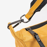 WOMEN'S CROSSBODY BAG, MUSTARD COLOR, ALISO SERIES. 24x20x10 cm