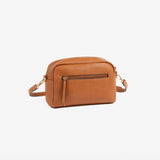 WOMEN'S CROSSBODY BAG, LEATHER COLOR, BIRCH SERIES. 23x15x09cm