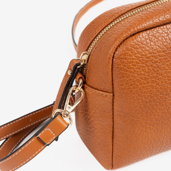 WOMEN'S CROSSBODY BAG, LEATHER COLOR, BIRCH SERIES. 23x15x09cm