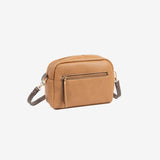 WOMEN'S CROSSBODY BAG, BROWN COLOR, BIRCH SERIES. 23x15x09 cm