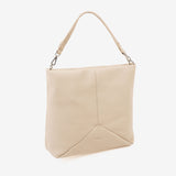 SHOULDER BAG WITH STRAP, BEIGE COLOR, ABLA SERIES. 21x29x12 CM