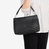 WOMEN'S BAG, BLACK COLOR, ABLA SERIES. 28x19x11 CM