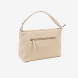 WOMEN'S BAG, BEIGE COLOR, ABLA SERIES. 28x19x11 CM