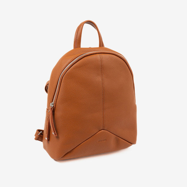 WOMEN'S BACKPACK, LEATHER COLOR, ABLA SERIES. 26x28x12 CM