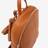 WOMEN'S BACKPACK, LEATHER COLOR, ABLA SERIES. 26x28x12 CM