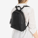 WOMEN'S BACKPACK, BLACK COLOR, ABLA SERIES. 26x28x12 CM