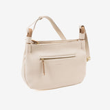 WOMEN'S BAG, BEIGE COLOR, ADRA SERIES. 27.5x20x08 CM