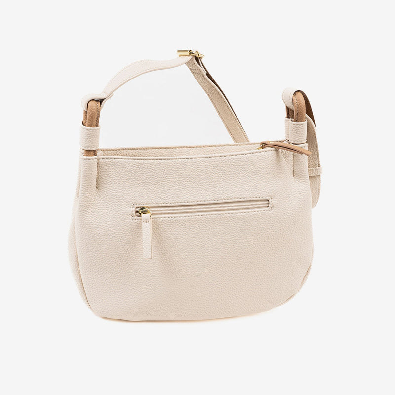 WOMEN'S BAG, BEIGE COLOR, ADRA SERIES. 27.5x20x08 CM