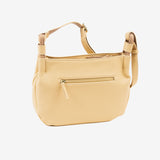 WOMEN'S BAG, MUSTARD COLOR, ADRA SERIES. 27.5x20x08 CM