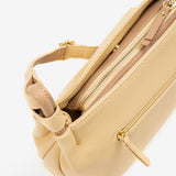 WOMEN'S BAG, MUSTARD COLOR, ADRA SERIES. 27.5x20x08 CM