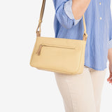 WOMEN'S BAG, MUSTARD COLOR, ADRA SERIES. 26x16x08 CM