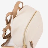 WOMEN'S BACKPACK, BEIGE COLOR, ADRA SERIES. 22.5x27.5x10 CM