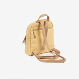 WOMEN'S BACKPACK, MUSTARD COLOR, ADRA SERIES. 22.5x27.5x10 CM