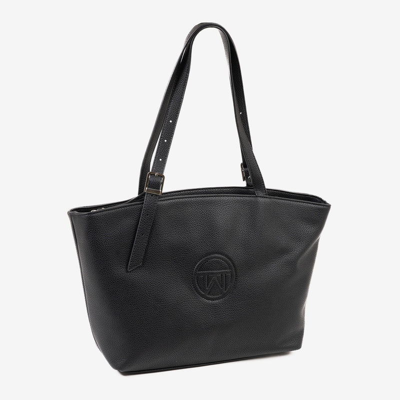 WOMEN'S BAG, BLACK COLOR, ALBOX SERIES. 32x26x12 CM