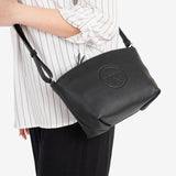 WOMEN'S BAG, BLACK COLOR, ALBOX SERIES. 22x15x11 CM