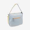 BOLSO DE HOMBRO CON BANDOLERA, COLOR AZUL, SERIE ALHAMA. 32x26x14 CM