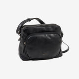 WOMEN'S BAG, BLACK COLOR, ALMERIA SERIES. 25x17x09 CM