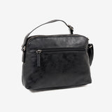 WOMEN'S BAG, BLACK COLOR, ALMERIA SERIES. 25x17x09 CM