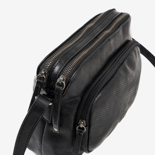 WOMEN'S BAG, BLACK COLOR, ALMERIA SERIES. 25x17x09 CM