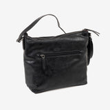 WOMEN'S BAG, BLACK COLOR, ALMERIA SERIES. 25x24x11 CM