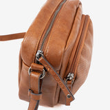 WOMEN'S BAG, LEATHER COLOR, ALMERIA SERIES. 21.5x16x09 CM