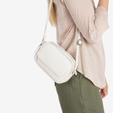 WOMEN'S BAG, WHITE COLOR, BEIRES SERIES. 19x12.5x08 CM