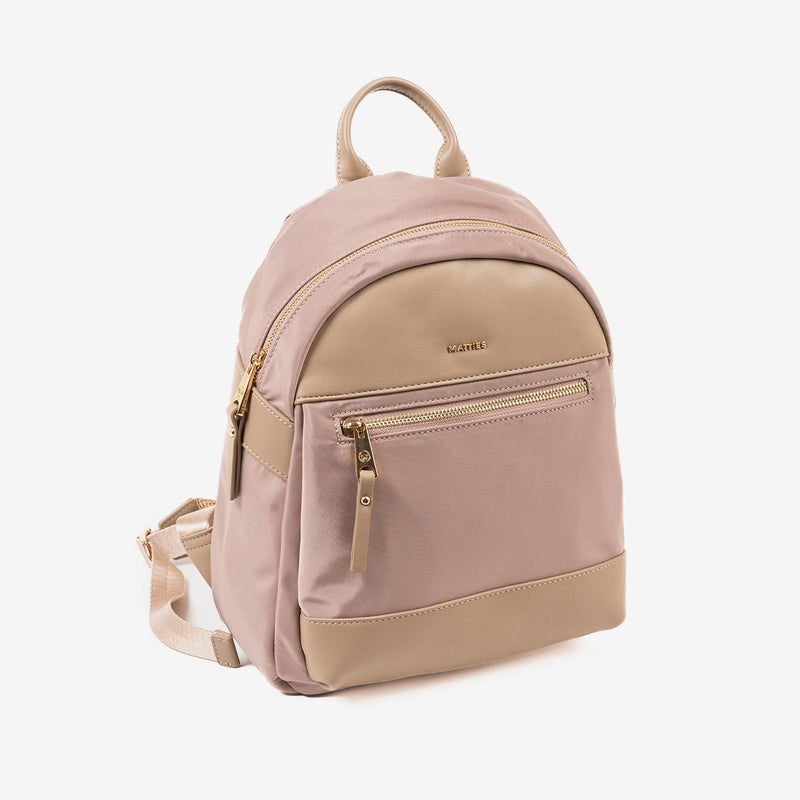 WOMEN'S BACKPACK, CAMEL COLOR, BERJA SERIES. 25x31x11 CM