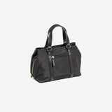 HAND BAG WITH SHOULDER STRAP, BLACK COLOR, BERJA SERIES. 27x19x15 CM