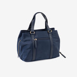 HAND BAG WITH SHOULDER STRAP, BLUE COLOR, BERJA SERIES. 27x19x15 CM