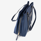 WOMEN'S BAG, BLUE COLOR, BERJA SERIES. 35x27x14.5 CM