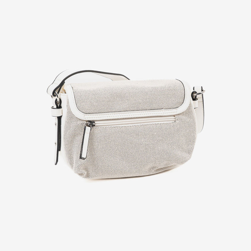 BOLSO DE HOMBRO CON BANDOLERA, SERIE DALIAS. 23x13x11 CM